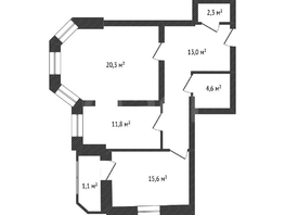 Продается 2-комнатная квартира Толстого ул, 70  м&sup2;, 10500000 рублей