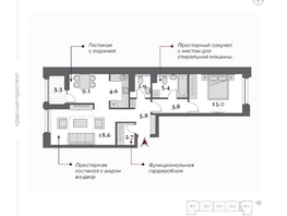 Продается 2-комнатная квартира  Дом Нобель, 68.45  м&sup2;, 16290000 рублей