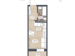 Продается Студия ЖК Радуга Сибири, дом 14, 21.82  м&sup2;, 3400000 рублей