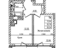 Продается 1-комнатная квартира ЖК Чернышевский, корп 3.3, 32.7  м&sup2;, 8250000 рублей