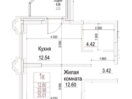 Продается 1-комнатная квартира ЖК Чернышевский, корп 4.1, 32.9  м&sup2;, 8660000 рублей