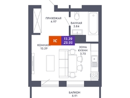 Продается Студия ЖК Звезда, дом 2, 25.95  м&sup2;, 6300000 рублей
