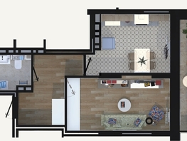 1-комнатная квартира, 37.95 м², 22/24 этаж