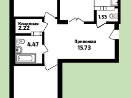 3-комнатная квартира, 90.87 м², 16/16 этаж