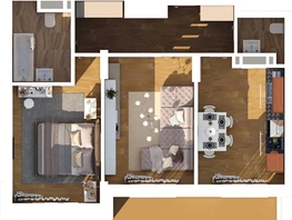 2-комнатная квартира, 53.73 м², 23/24 этаж