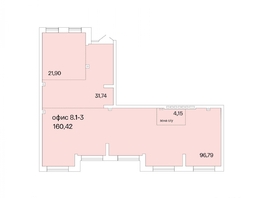 Продается Офис РАСЦВЕТАЙ НА КРАСНОМ, дом 8, сек 1,2, 160.42 м², 24063000 рублей