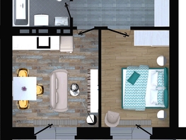 Продается 2-комнатная квартира ApartRiver, апарт-отель, 36.9 м², 4999950 рублей