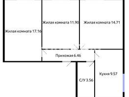 3-комн, Прокопьевская ул, д.322С
