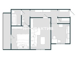 Продается 2-комнатная квартира Рассветная ул, 54  м², 4900000 рублей
