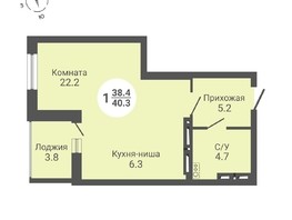Продается Студия ЖК На Петухова, дом 2, 40.3  м², 3951000 рублей