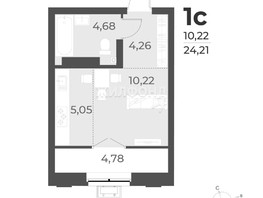 Продается 1-комнатная квартира ЖК Рафинад, дом 1, 25.8  м², 4220000 рублей