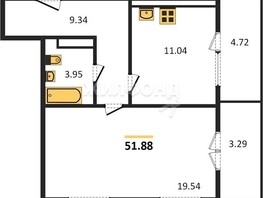 Продается 1-комнатная квартира ЖК Сакура парк, дом 2, 63.99  м², 10550000 рублей