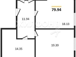 Продается 2-комнатная квартира ЖК Расцветай на Обской, 79.94  м², 10300000 рублей