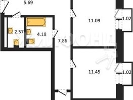 Продается 3-комнатная квартира ЖК Расцветай на Красном, дом 10, 83.39  м², 15100000 рублей