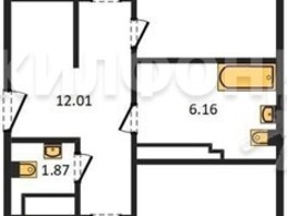 Продается 3-комнатная квартира ЖК Сакура парк, дом 2, 95.41  м², 13600000 рублей