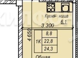Продается Студия ЖК Серебряный ключ, 24.3  м², 2479000 рублей