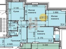 Продается 3-комнатная квартира ЖК Столетов, дом 2, 77  м², 6930000 рублей