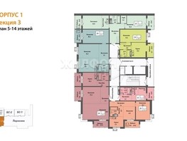 Продается 1-комнатная квартира ЖК Ежевика, 64.2  м², 7435000 рублей