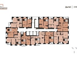 Продается 1-комнатная квартира ЖК Академия, дом 3, 40.6  м², 8026000 рублей