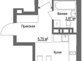 Продается 1-комнатная квартира ЖК Чкалов, дом 7, 45.19  м², 6959260 рублей