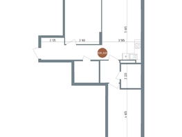 Продается 3-комнатная квартира ЖК 19/56 Кварталы Телецентра, сек 5, 68.68  м², 9630000 рублей