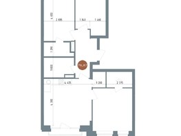 Продается 4-комнатная квартира ЖК 19/56 Кварталы Телецентра, сек 6, 76.87  м², 12700000 рублей