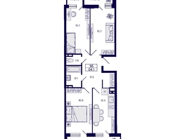 Продается 3-комнатная квартира ЖК Gorizont (Горизонт), 84.1  м², 10500000 рублей