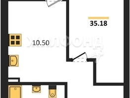 Продается 1-комнатная квартира ЖК Биография, 34.88  м², 5900000 рублей