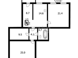 Продается 2-комнатная квартира Мостовая ул, 88  м², 3750000 рублей