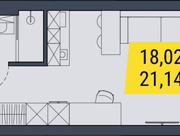 Продается Студия АК Land Lord (Ленд Лорд), 21.14  м², 3836910 рублей