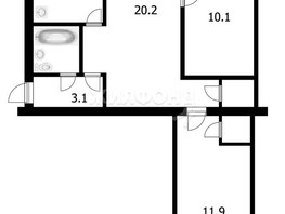 Продается 3-комнатная квартира Блюхера ул, 55.9  м², 5700000 рублей