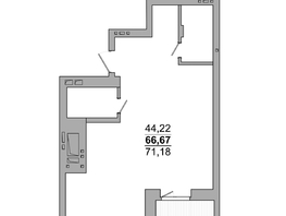 Продается 2-комнатная квартира ЖК Бестужевский бульвар, 71.18  м², 18000000 рублей