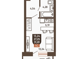 Продается Студия ЖК Ермак, 31.81  м², 4030000 рублей