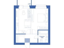 Продается Студия ЖК Спектр, дом 9, 42.96  м², 6990000 рублей