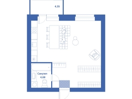 Продается Студия ЖК Спектр, дом 9, 48.87  м², 7490000 рублей