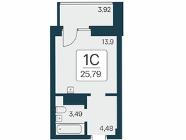 Продается Студия ЖК Сакура парк, дом 2, 25.79  м², 6450000 рублей