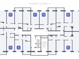 Продается 2-комнатная квартира ЖК Радуга Сибири, дом 10, 43.99  м², 5058850 рублей