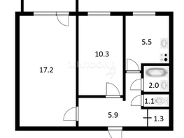 Продается 2-комнатная квартира Нарымская ул, 43.4  м², 5600000 рублей