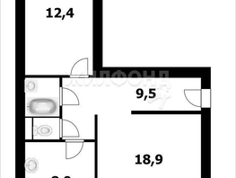 Продается 2-комнатная квартира Чемская ул, 53  м², 4100000 рублей