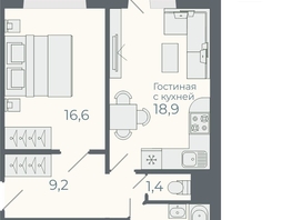 Продается 2-комнатная квартира ЖК Околица, дом 5, 55  м², 6800000 рублей