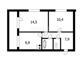 Продается 2-комнатная квартира Кирова ул, 46.8  м², 3600000 рублей