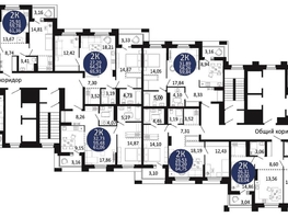 Продается 1-комнатная квартира ЖК Первый на Рябиновой, 41.29  м², 5557650 рублей