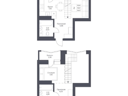 Продается 2-комнатная квартира ЖК Актив, 54.37  м², 9900000 рублей