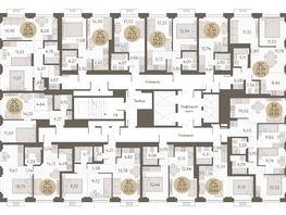 Продается 3-комнатная квартира ЖК Urban-peaks (Городские вершины), 69.09  м², 9418000 рублей