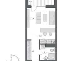 Продается Студия ЖК Дом Нобель, 31.45  м², 9200000 рублей