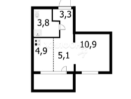 Продается Студия ЖК Азимут, дом 2, 28.1  м², 3500000 рублей