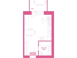 Продается Студия ЖК Спектр, дом 9, 34.42  м², 5490000 рублей