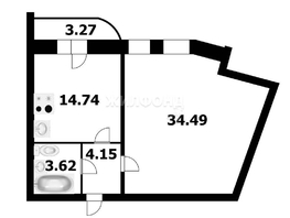 Продается 2-комнатная квартира Дуси Ковальчук ул, 57.6  м², 9300000 рублей