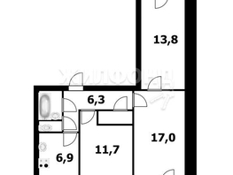 Продается 3-комнатная квартира Нарымская ул, 63.2  м², 8250000 рублей