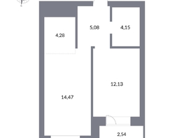 Продается 2-комнатная квартира ЖК Державина, 50, 42.7  м², 10900000 рублей